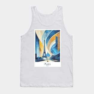 Paris Art Print in Bauhaus-Style Tank Top